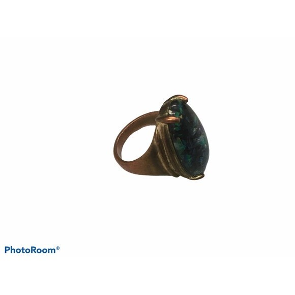 Green and Copper Colored Ring - Picture 2 of 6